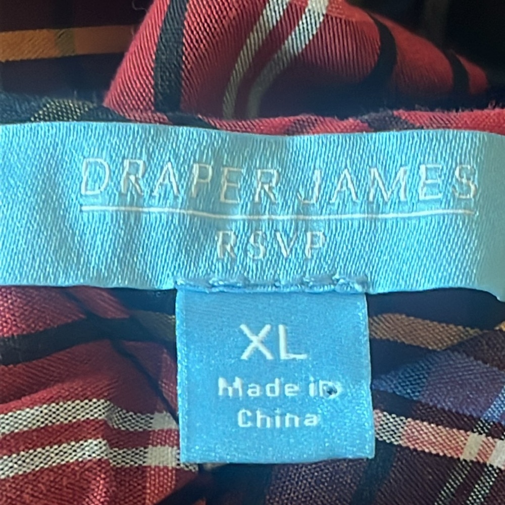 Draper James RSVP Women’s Plaid Holiday Dress size XL - Picture 4 of 14